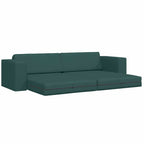 Floor Sofa Bed Dark green 245 x 78 x 77 cm Fabric