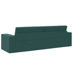 Floor Sofa Bed Dark green 245 x 78 x 77 cm Fabric