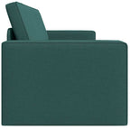Floor Sofa Bed Dark green 245 x 78 x 77 cm Fabric