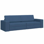 Floor Sofa Bed Navy Blue 245 x 78 x 77 cm Fabric