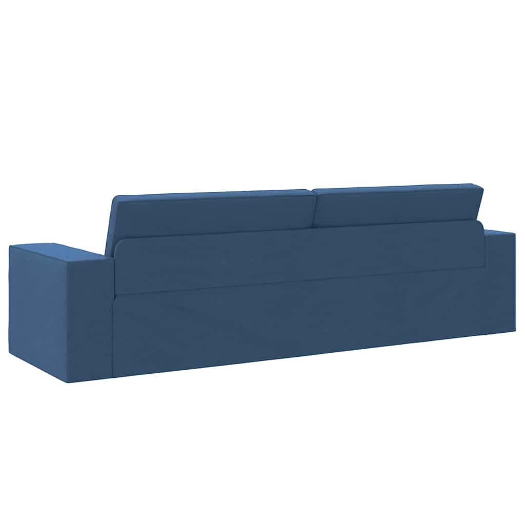 Floor Sofa Bed Navy Blue 245 x 78 x 77 cm Fabric