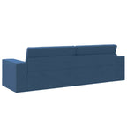 Floor Sofa Bed Navy Blue 245 x 78 x 77 cm Fabric