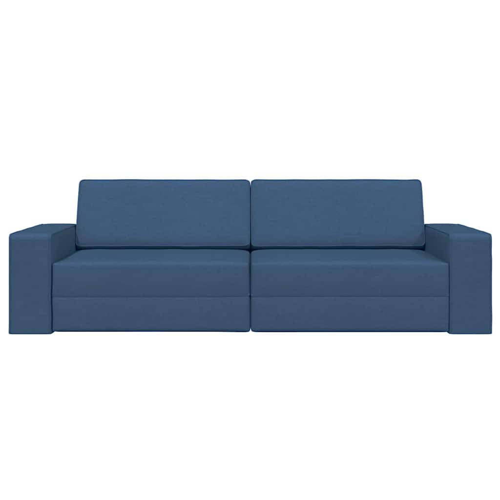 Floor Sofa Bed Navy Blue 245 x 78 x 77 cm Fabric