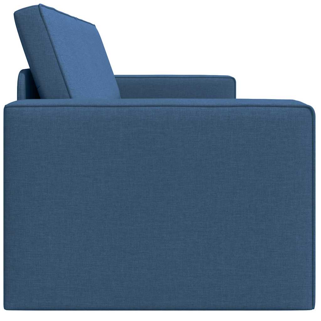 Floor Sofa Bed Navy Blue 245 x 78 x 77 cm Fabric
