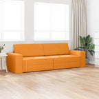 Floor Sofa Bed Dark yellow 245 x 78 x 77 cm Fabric