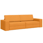 Floor Sofa Bed Dark yellow 245 x 78 x 77 cm Fabric