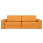 Floor Sofa Bed Dark yellow 245 x 78 x 77 cm Fabric