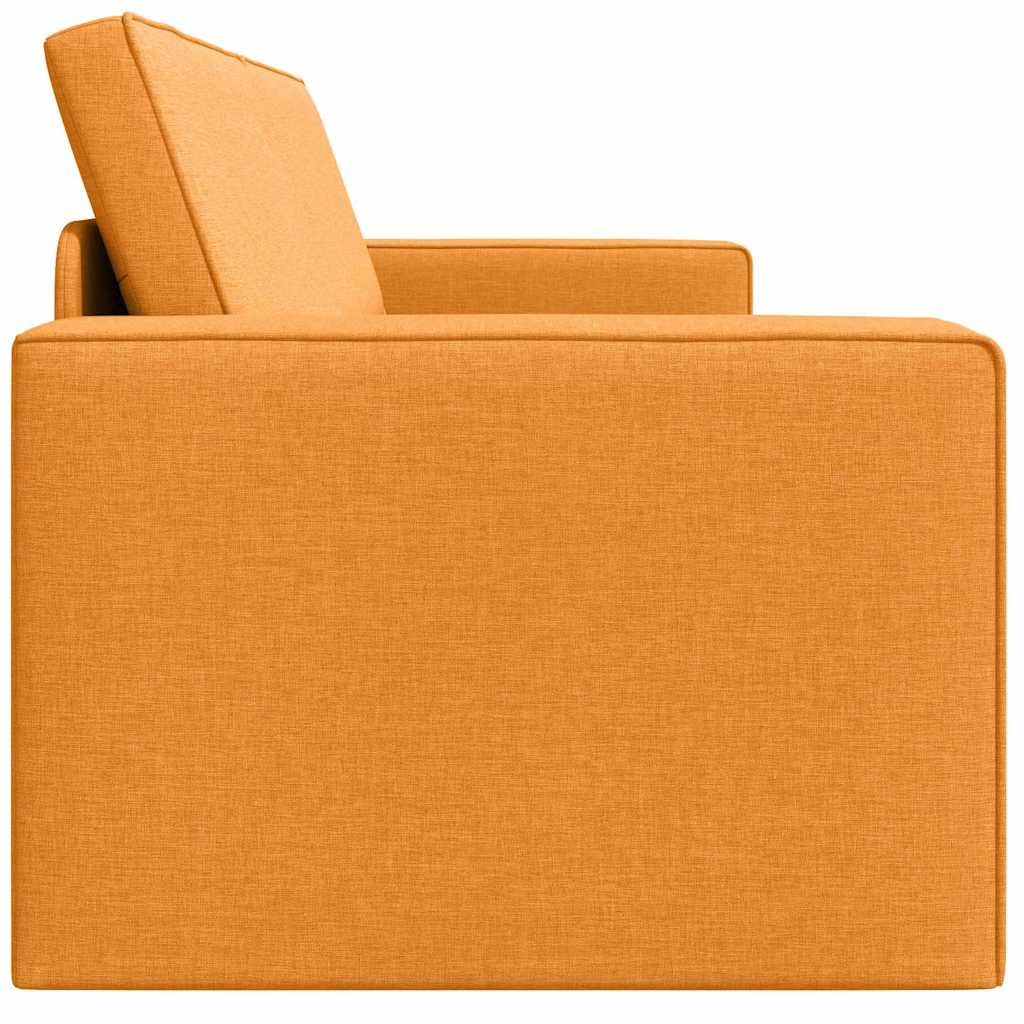 Floor Sofa Bed Dark yellow 245 x 78 x 77 cm Fabric