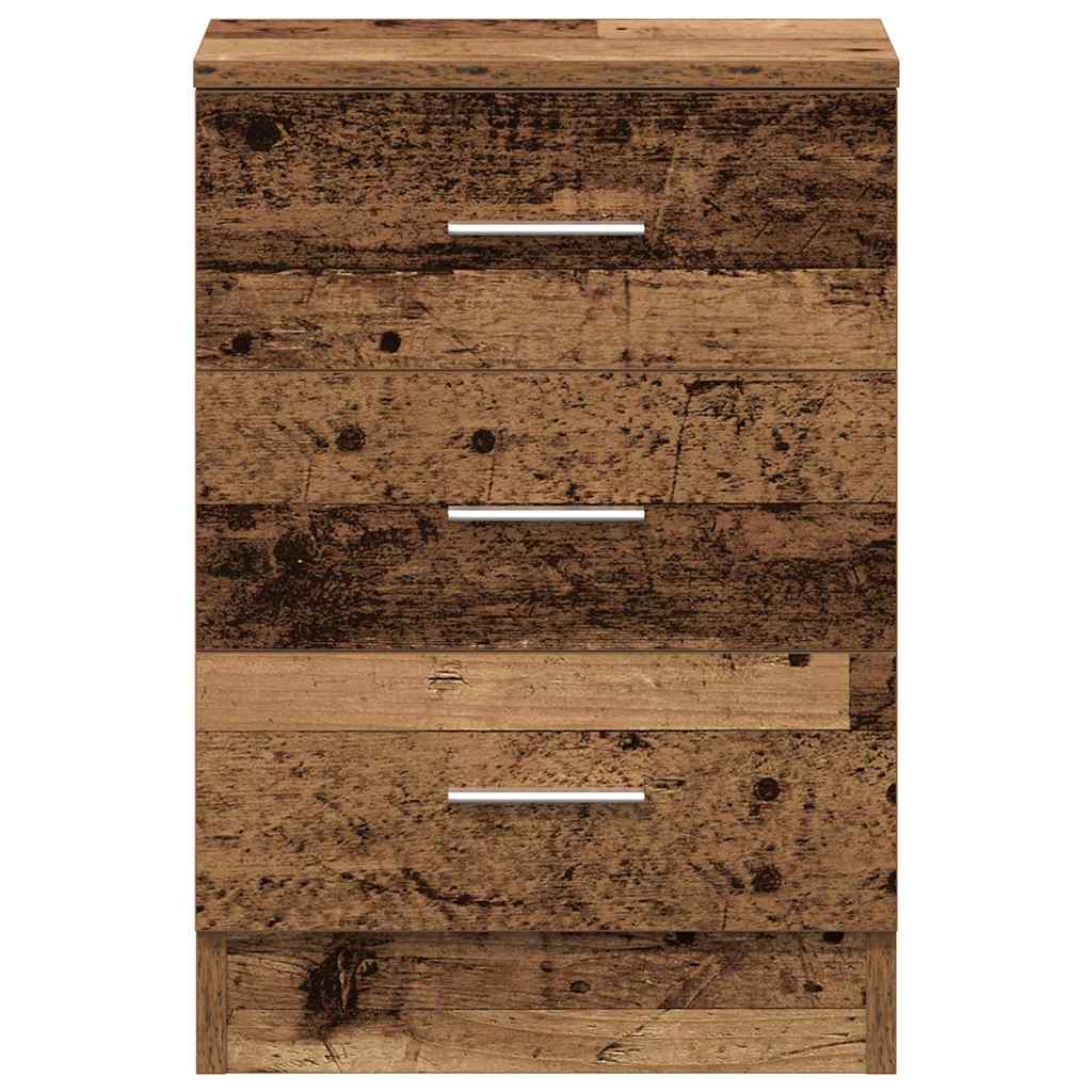 Bedside Cabinet Old Wood 38x35x55 cm Engineered Wood