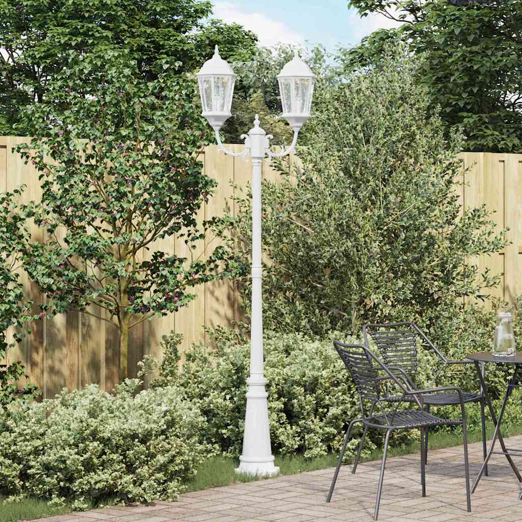 Garden Light White 68 x 20 x 235 cm Aluminium and Glass