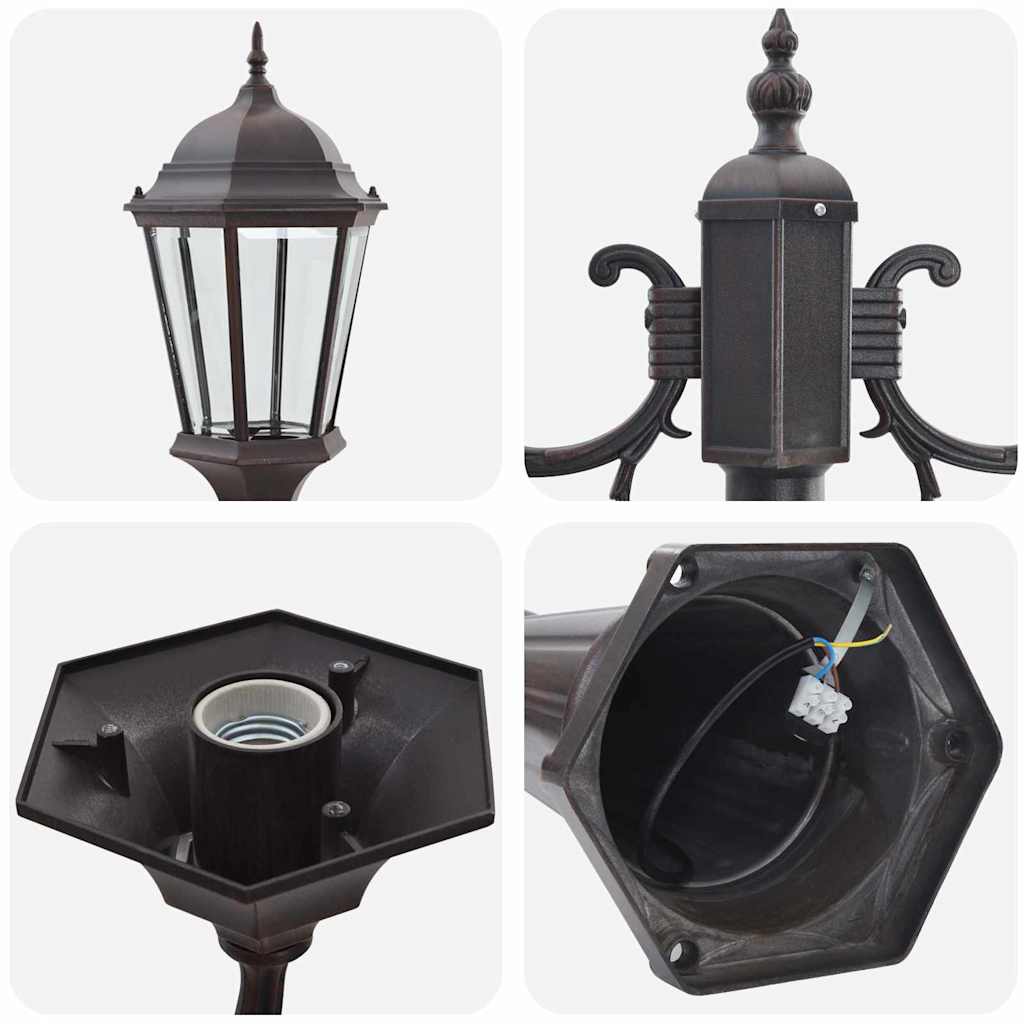 Garden Light Bronze 68 x 20 x 235 cm Aluminium and Glass