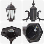 Garden Light Bronze 68 x 20 x 235 cm Aluminium and Glass