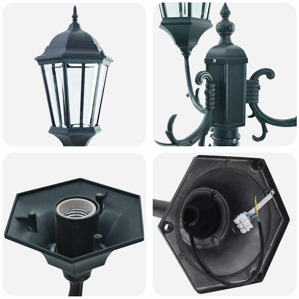 Garden Light Vintage Brushed Green 57 x 49 x 241 cm