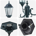 Garden Light Vintage Brushed Green 57 x 49 x 241 cm