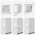 Basement Window "RISOR" 50x50 cm Tilt&Turn DIN Right White