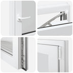 Basement Window "RISOR" 50x50 cm Tilt&Turn DIN Right White