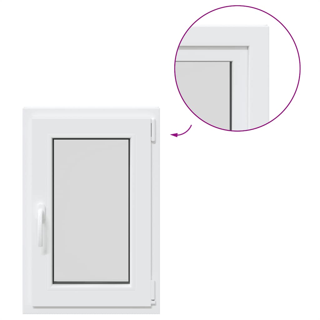 Basement Window "RISOR" 50x75 cm Tilt&Turn DIN Right White