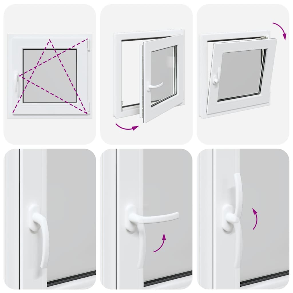 Basement Window RISOR 60x60 cm Tilt&Turn DIN Right White
