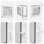 Basement Window RISOR 60x60 cm Tilt&Turn DIN Left White