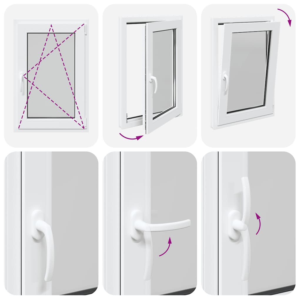 Basement Window RISOR 60x80 cm Tilt&Turn DIN Right White