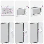 Basement Window "RISOR" 80x50 cm Tilt&Turn DIN Left White