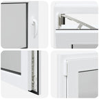 Basement Window "RISOR" 80x50 cm Tilt&Turn DIN Left White