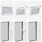 Basement Window RISOR 80x60 cm Tilt&Turn DIN Left White