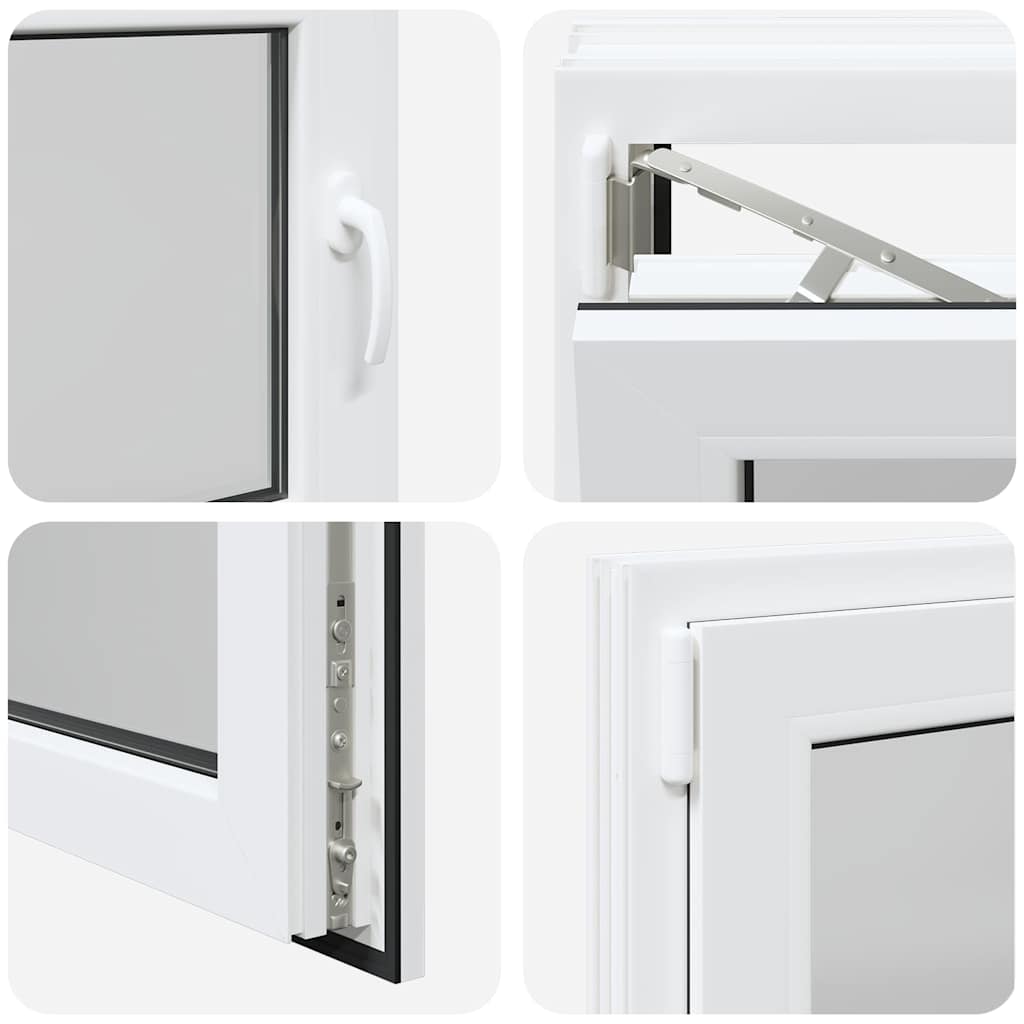 Basement Window RISOR 80x60 cm Tilt&Turn DIN Left White