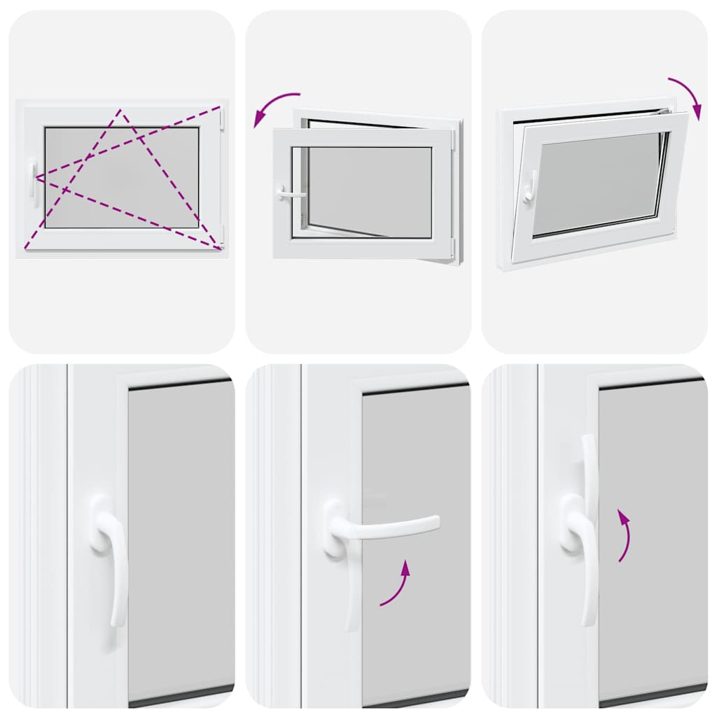 Basement Window "RISOR" 80x70 cm Tilt&Turn DIN Right White