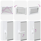 Basement Window "RISOR" 90x50 cm Tilt&Turn DIN Right White