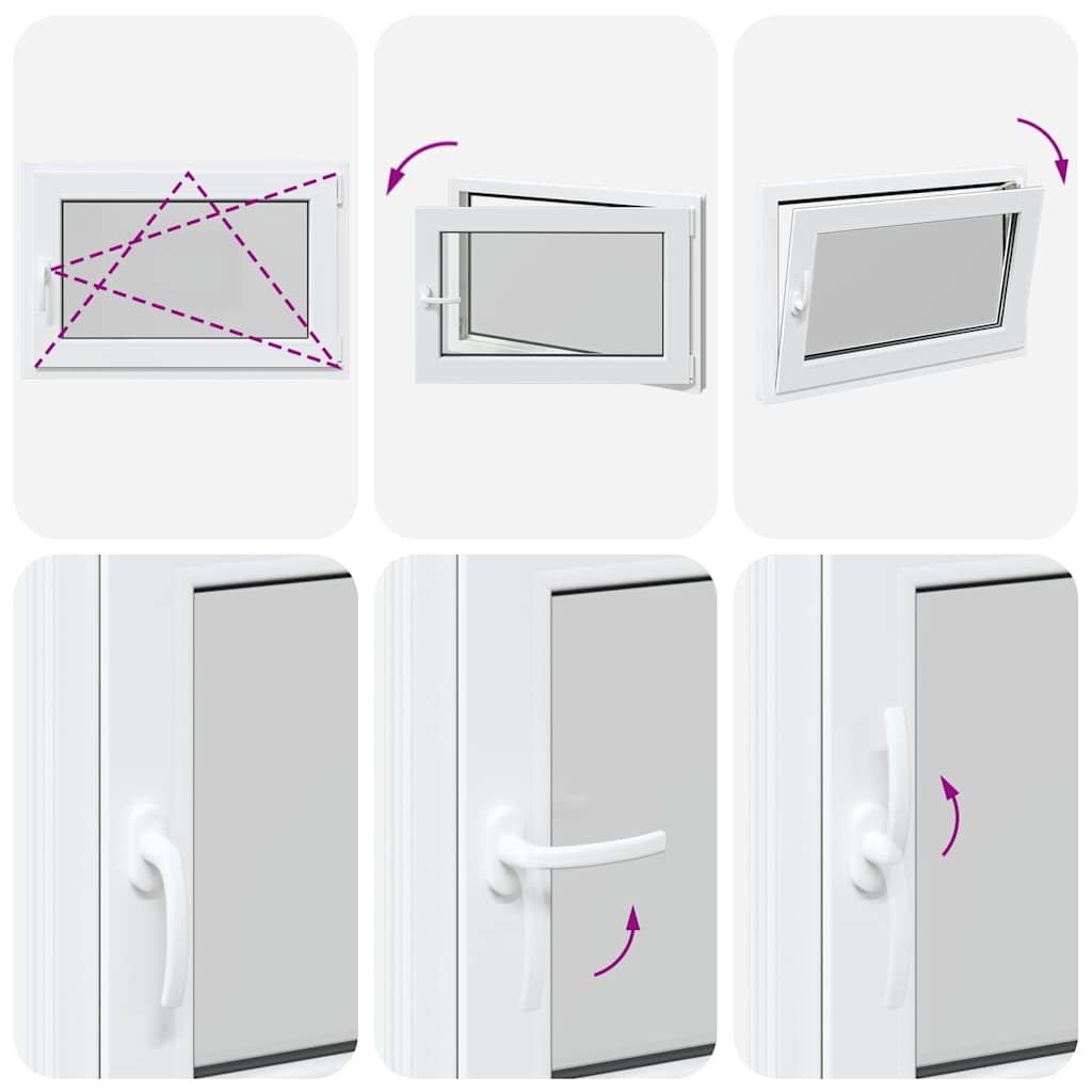 Basement Window "RISOR" 90x50 cm Tilt&Turn DIN Right White