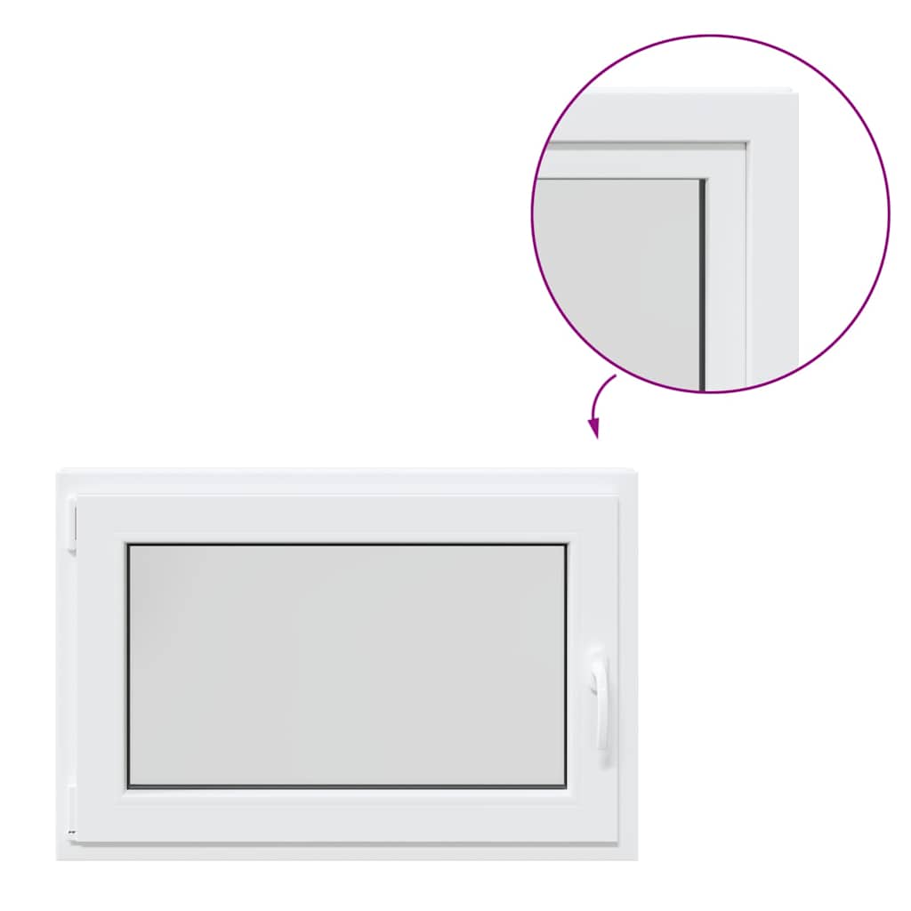 Basement Window "RISOR" 90x50 cm Tilt&Turn DIN Left White
