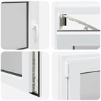 Basement Window "RISOR" 90x50 cm Tilt&Turn DIN Left White