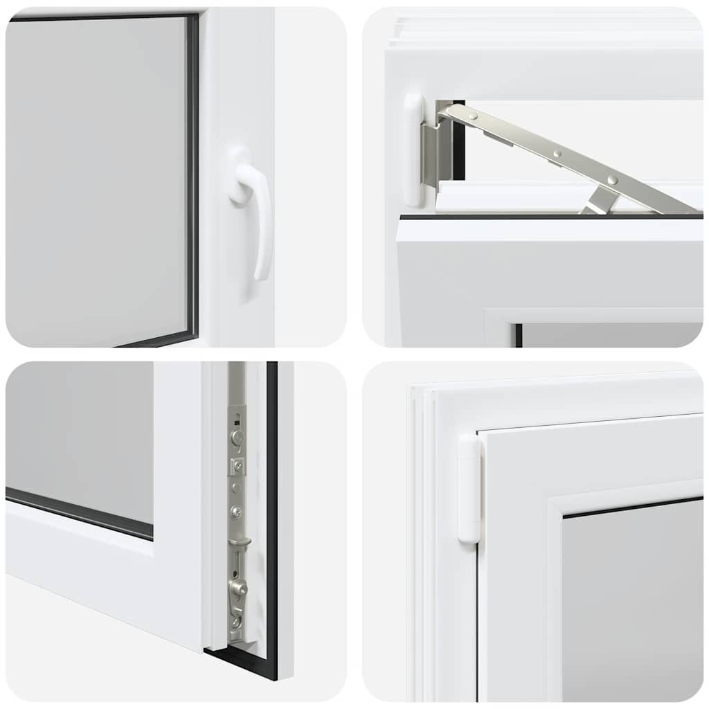 Basement Window RISOR 90x60 cm Tilt&Turn DIN Left White