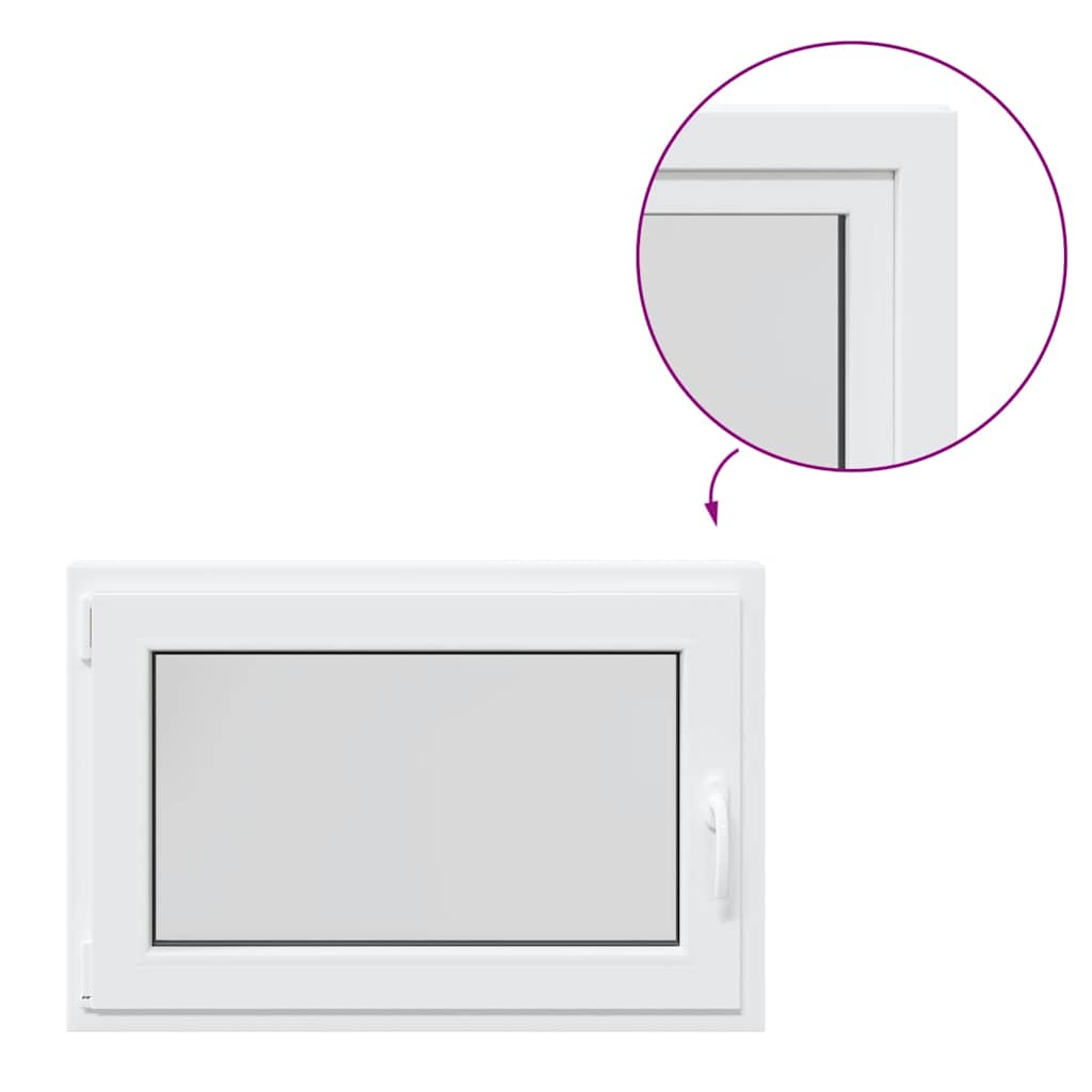 Basement Window "RISOR" 90x70 cm Tilt&Turn DIN Left White