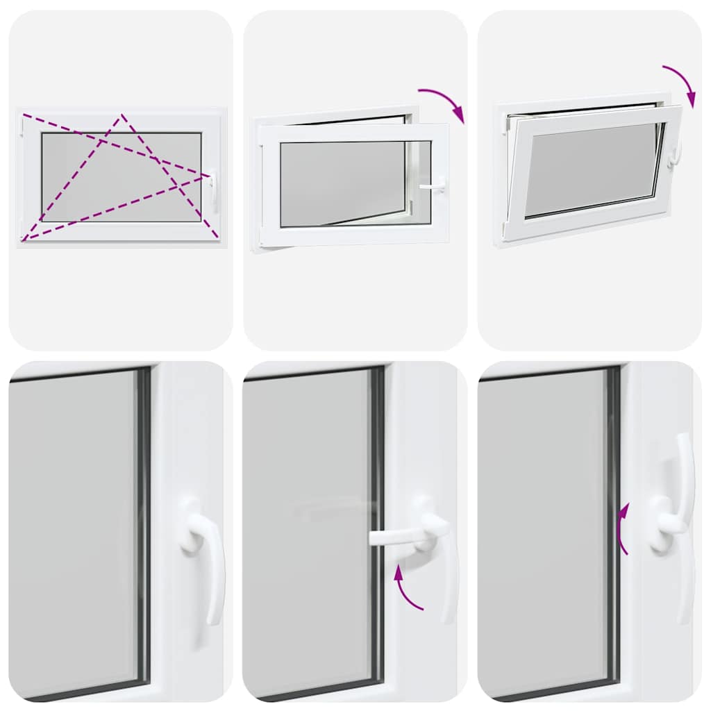 Basement Window "RISOR" 90x70 cm Tilt&Turn DIN Left White