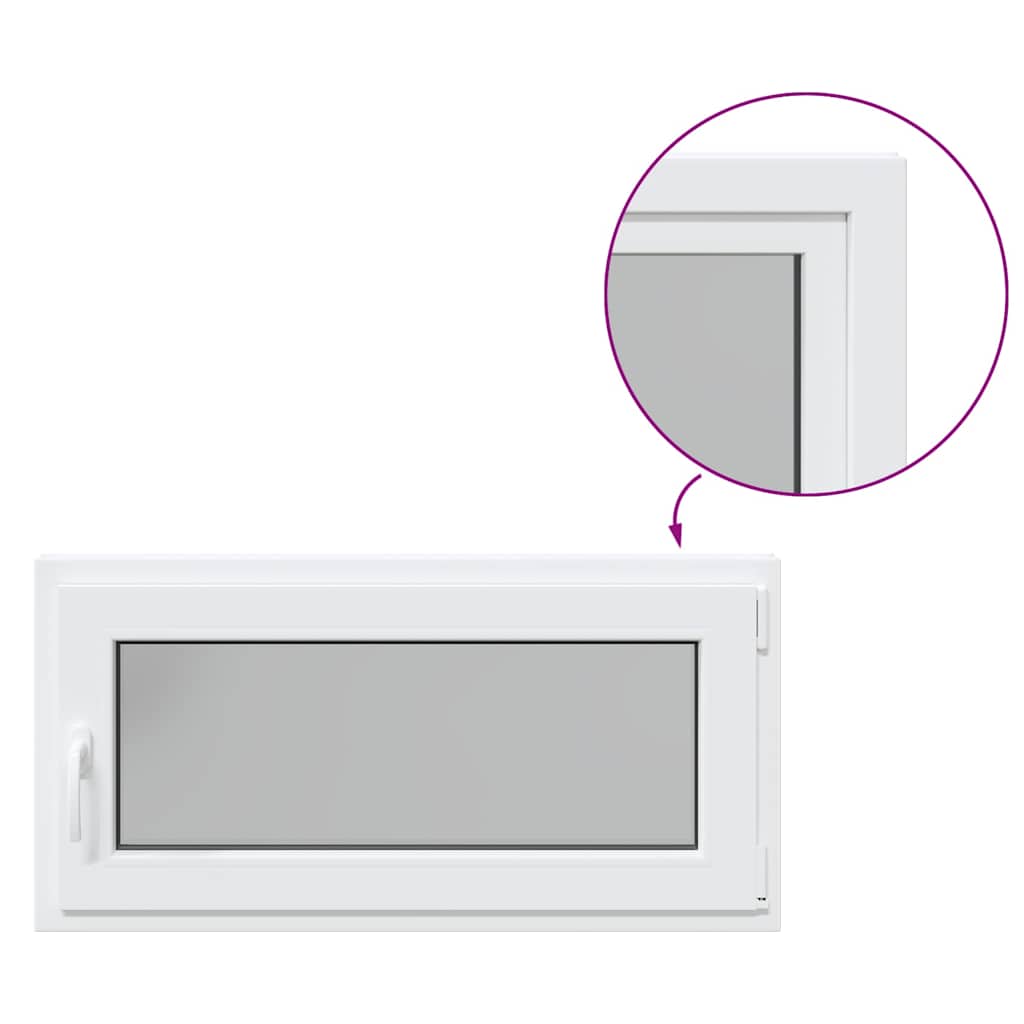 Basement Window "RISOR" 100x50 cm Tilt&Turn DIN Right White