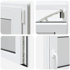 Basement Window "RISOR" 100x50 cm Tilt&Turn DIN Right White