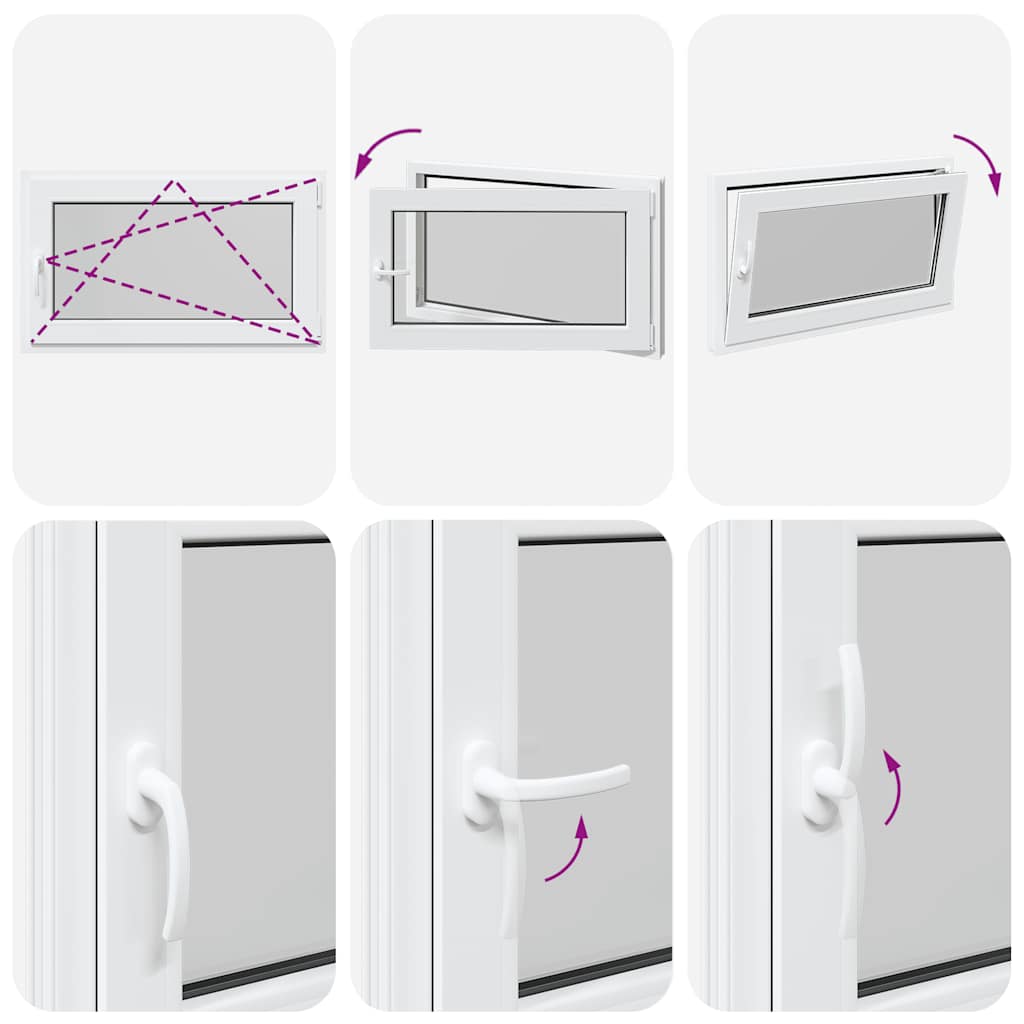 Basement Window "RISOR" 100x60 cm Tilt&Turn DIN Right White