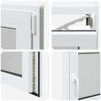 Basement Window "RISOR" 100x60 cm Tilt&Turn DIN Right White