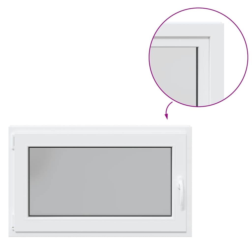 Basement Window "RISOR" 100x60 cm Tilt&Turn DIN Left White