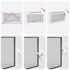 Basement Window "RISOR" 100x60 cm Tilt&Turn DIN Left White