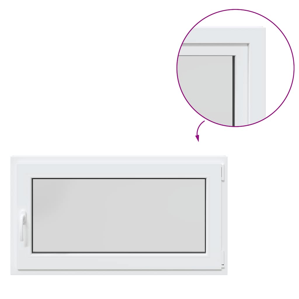 Basement Window "RISOR" 110x50 cm Tilt&Turn DIN Right White