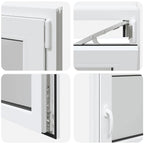 Basement Window "RISOR" 110x50 cm Tilt&Turn DIN Right White