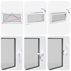 Basement Window "RISOR" 110x50 cm Tilt&Turn DIN Left White