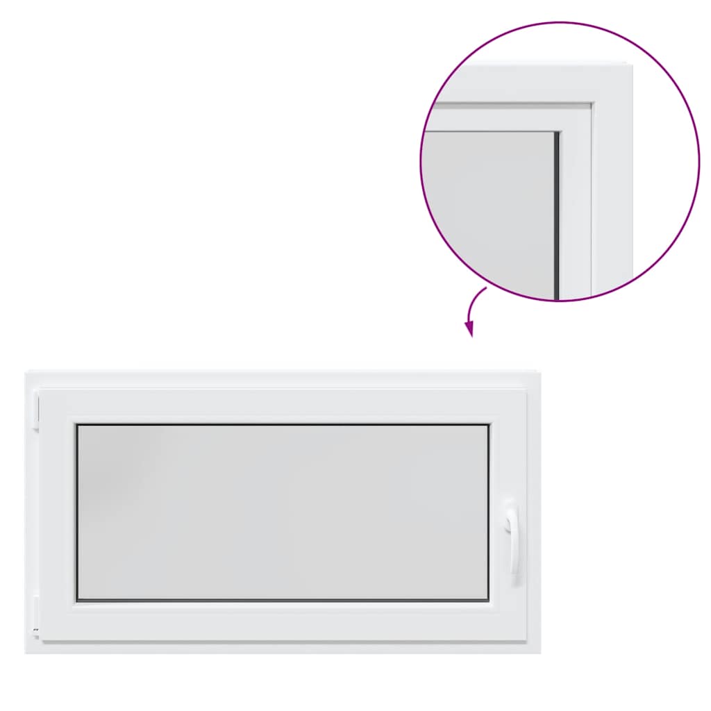 Basement Window "RISOR" 110x60 cm Tilt&Turn DIN Left White
