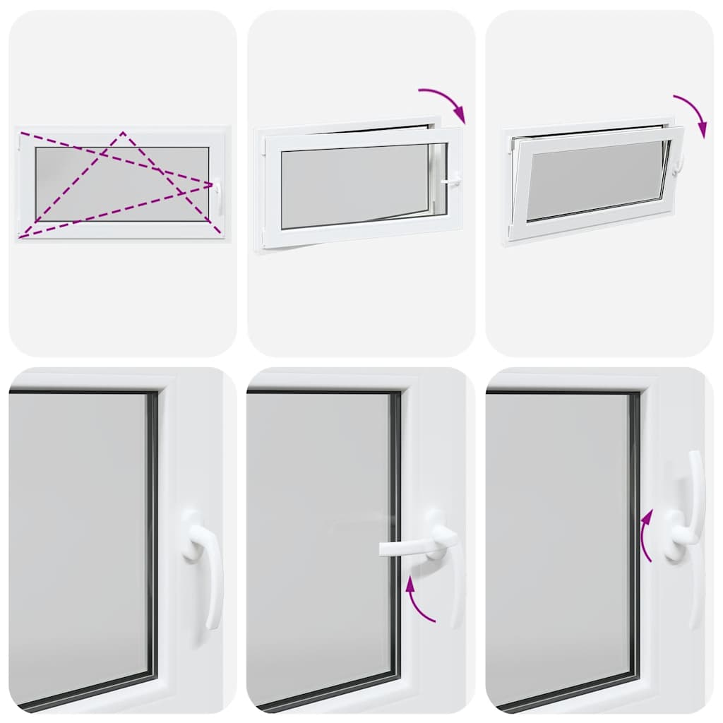 Basement Window "RISOR" 110x60 cm Tilt&Turn DIN Left White