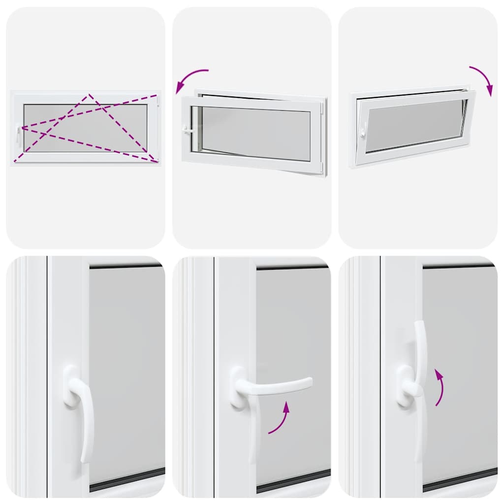Basement Window "RISOR" 120x60 cm Tilt&Turn DIN Right White