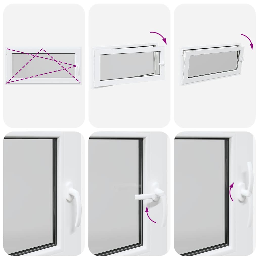 Basement Window "RISOR" 120x60 cm Tilt&Turn DIN Left White
