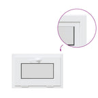 Basement Window RISOR 60x40 cm Tilt 2 Glazing White